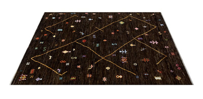 Handmade Tribal Berber Style Rug, 301x234cm