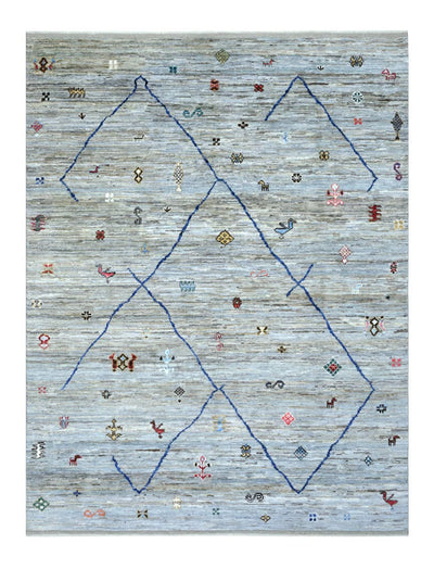 Tappeto stile berbero tribale, fatto a mano 302x230cm
