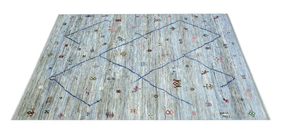 Tappeto stile berbero tribale, fatto a mano 302x230cm