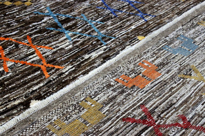 Handmade Tribal Berber Style Rug, 303x246cm