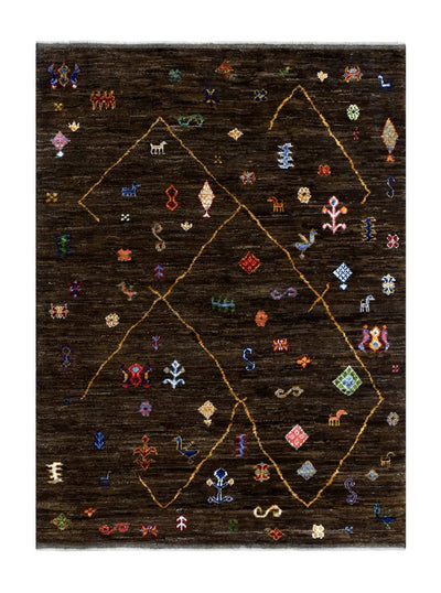 Handmade Tribal Berber Style Rug, 205x154cm