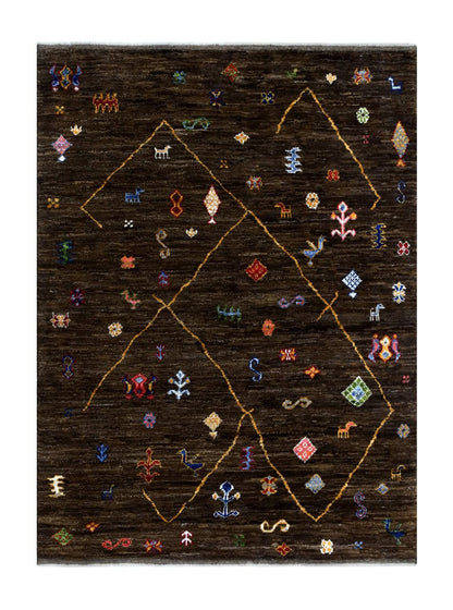 Handmade Tribal Berber Style Rug, 205x154cm