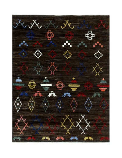 Handmade Tribal Berber Style Rug, 203x160cm