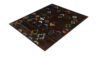 Handmade Tribal Berber Style Rug, 203x160cm