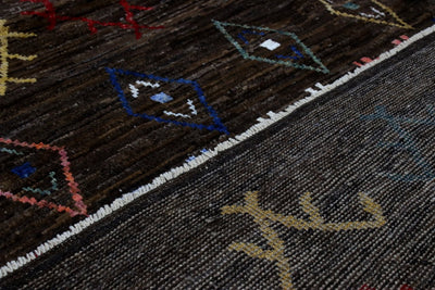Handmade Tribal Berber Style Rug, 203x160cm