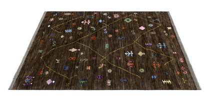 Handmade Tribal Berber Style Rug, 203x156cm