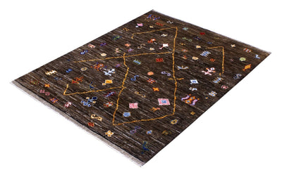 Handmade Tribal Berber Style Rug, 206x153cm
