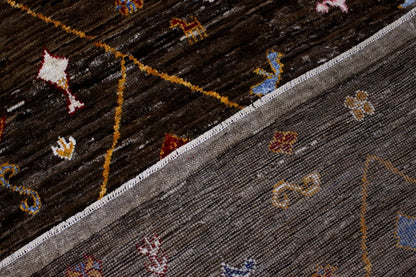 Tappeto stile berbero tribale, fatto a mano 206x153cm