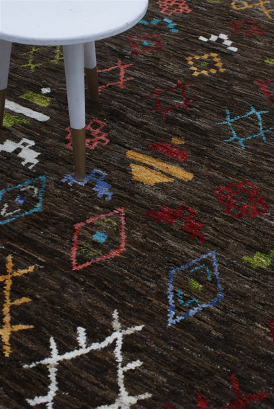 Handmade Tribal Berber Style Rug, 200x152cm
