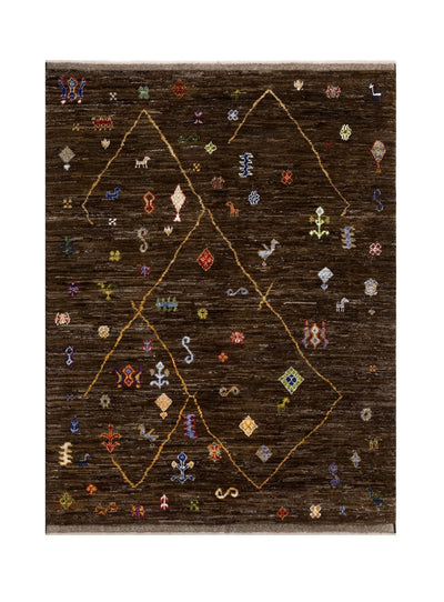 Handmade Tribal Berber Style Rug, 203x154cm