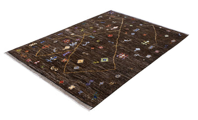 Handmade Tribal Berber Style Rug, 203x154cm