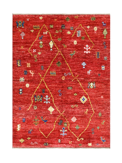 Handmade Tribal Berber Style Rug, 202x155cm