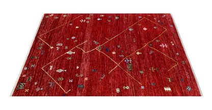 Handmade Tribal Berber Style Rug, 292x230cm