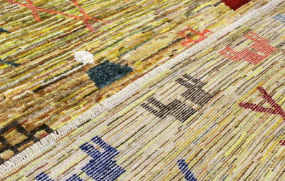 Tappeto stile berbero tribale, fatto a mano 299x236cm