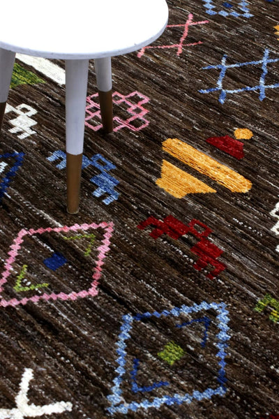 Handmade Tribal Berber Style Rug, 298x248cm
