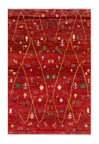 Handmade Tribal Berber Style Rug, 297x205cm
