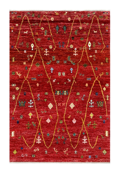 Handmade Tribal Berber Style Rug, 297x205cm