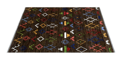 Handmade Tribal Berber Style Rug, 303x237cm