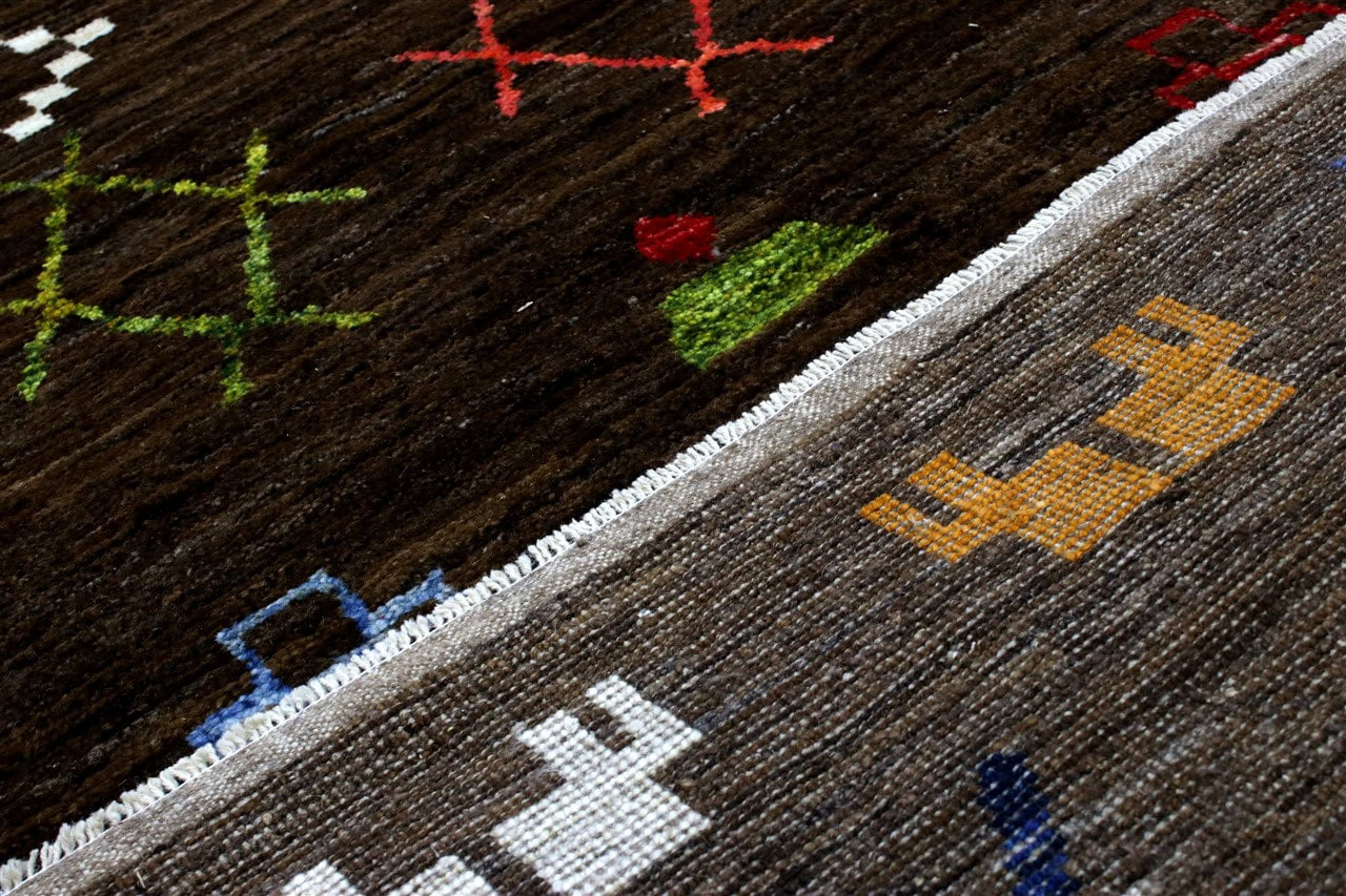 Handmade Tribal Berber Style Rug, 303x237cm