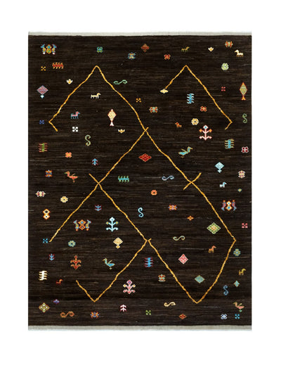 Handmade Tribal Berber Style Rug, 301x234cm