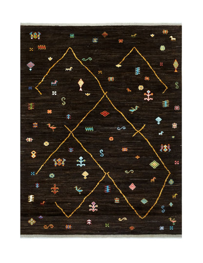 Handmade Tribal Berber Style Rug, 301x234cm