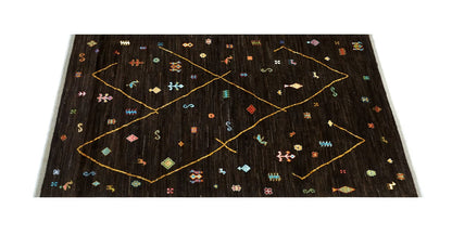 Handmade Tribal Berber Style Rug, 301x234cm