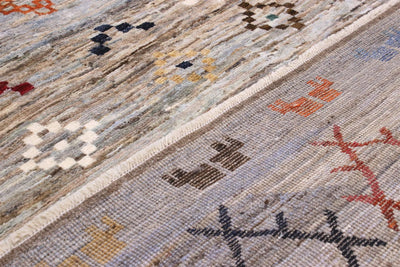 Handmade Tribal Berber Style Rug, 206x161cm