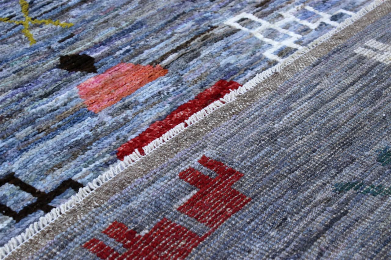 Tappeto stile berbero tribale, fatto a mano 301x242cm