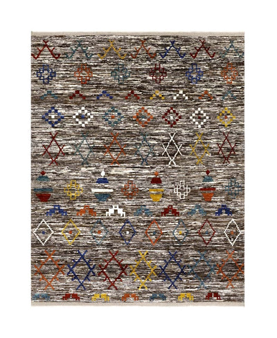 Handmade Tribal Berber Style Rug, 298x238cm