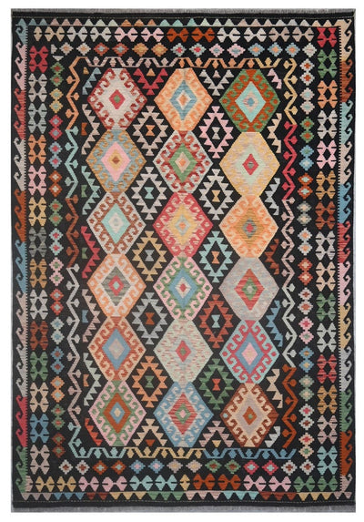 Kaudani Afghan Kilim 303x203 cm, Hand-Woven Wool