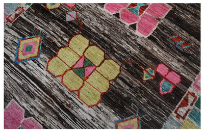 Tappeto tribale colorato in lana, fatto a mano, 241x173 cm - CarpetLiving