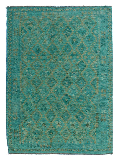 Tappeto Kilim Kaudani Afghan fatto a mano multicolore 295x204cm