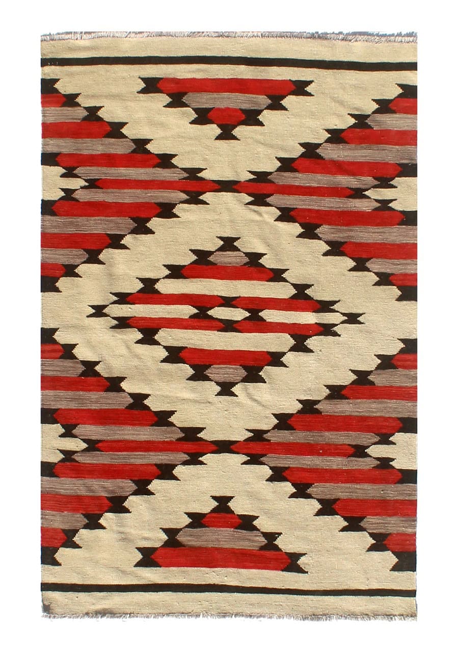 Modern wool Kilim carpet multi 180x124cm