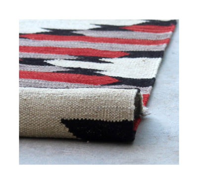 Tappeto Kilim moderno in lana multicolore 180x124cm - CarpetLiving