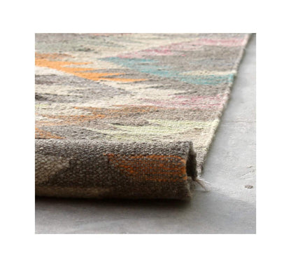 Tappeto Kilim Kaudani Afghan fatto a mano multicolore 301x202cm