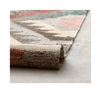 Tappeto Kilim Kaudani Afghan fatto a mano multicolore 300x200cm