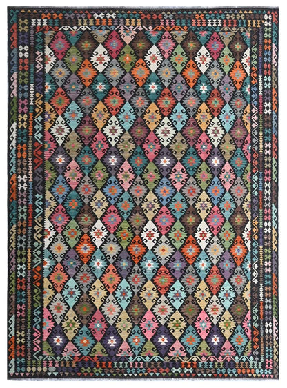 Handmade Afghan Kilim Wool Rug 485_360 cm
