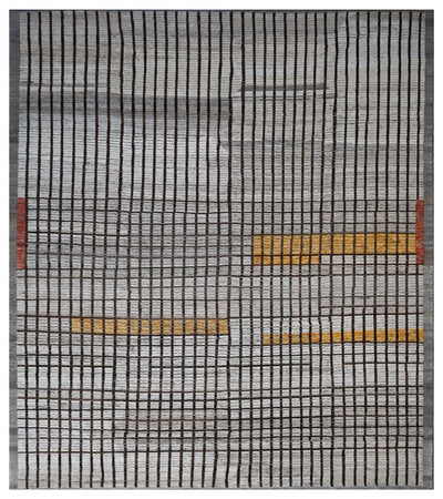 Tappeto design moderno grigio stile berbero, fatto a mano 295x258cm - CarpetLiving