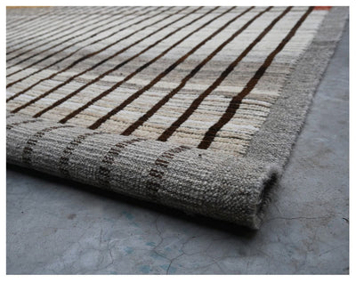 Tappeto design moderno grigio stile berbero, fatto a mano 295x258cm - CarpetLiving