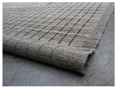 Tappeto design moderno grigio stile berbero, fatto a mano 298x255cm - CarpetLiving