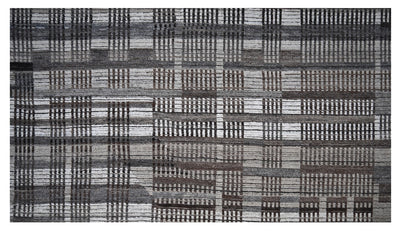 Tappeto design moderno grigio stile berbero, fatto a mano 294x243cm - CarpetLiving