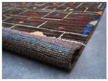 Taimany - Multicolor Tribal Wool Rug - Hand-Knotted 303x247cm
