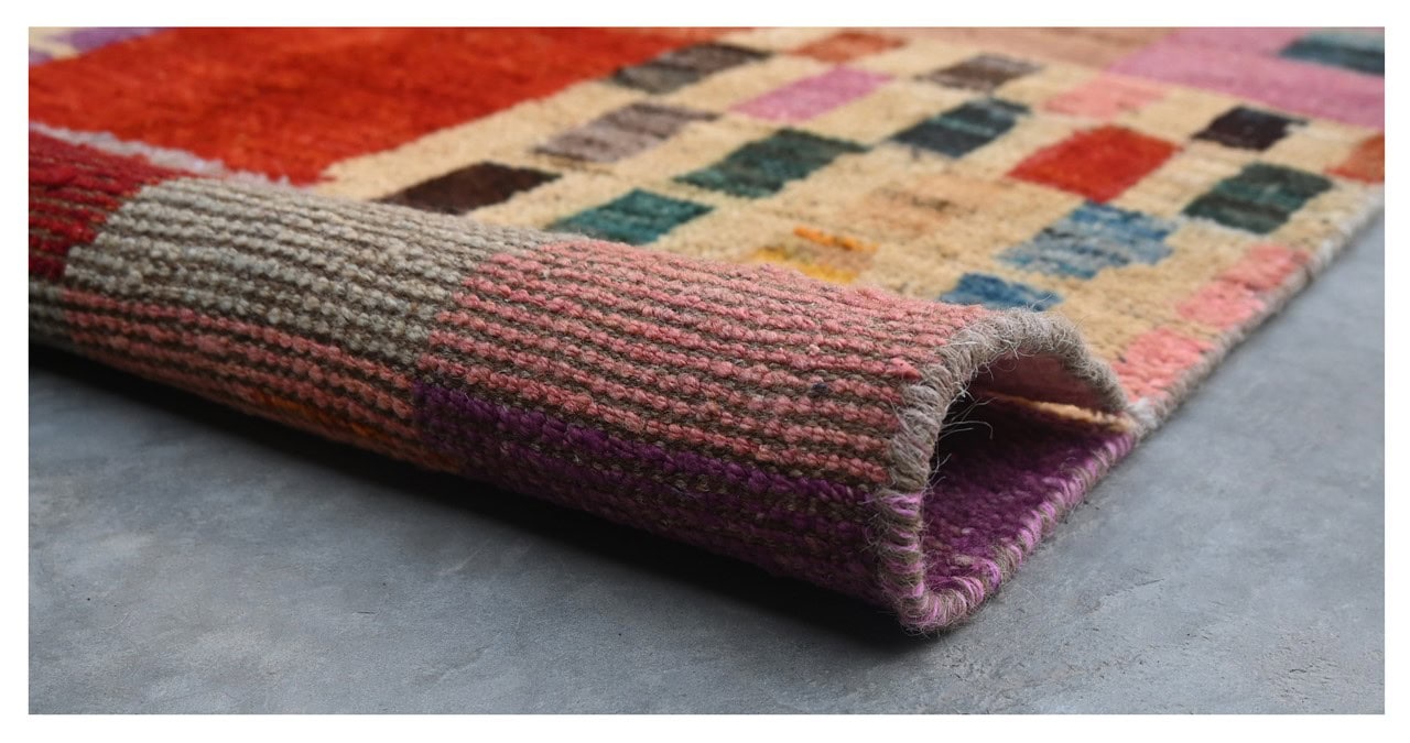 Taimany - Multicolor Tribal Wool Rug - Hand-Knotted 144x84cm