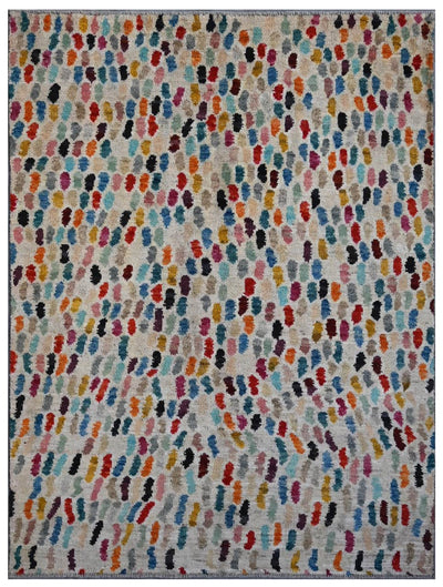 Taimany - Tappeto Tribale in Lana Multicolore - Fatto a Mano 196x150cm - CarpetLiving