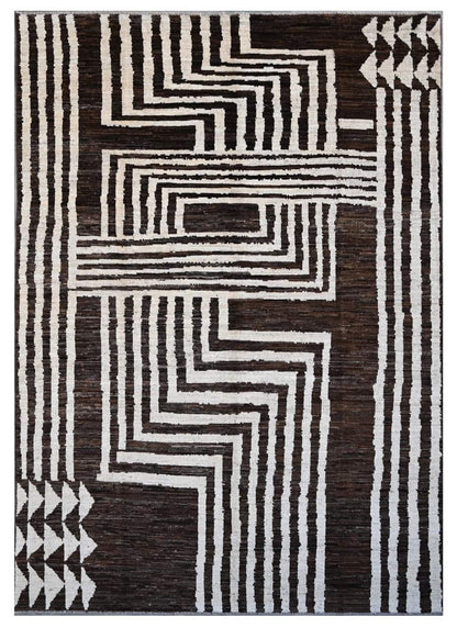 Taimany - Multicolor Tribal Wool Rug - Hand-Knotted 294x201cm