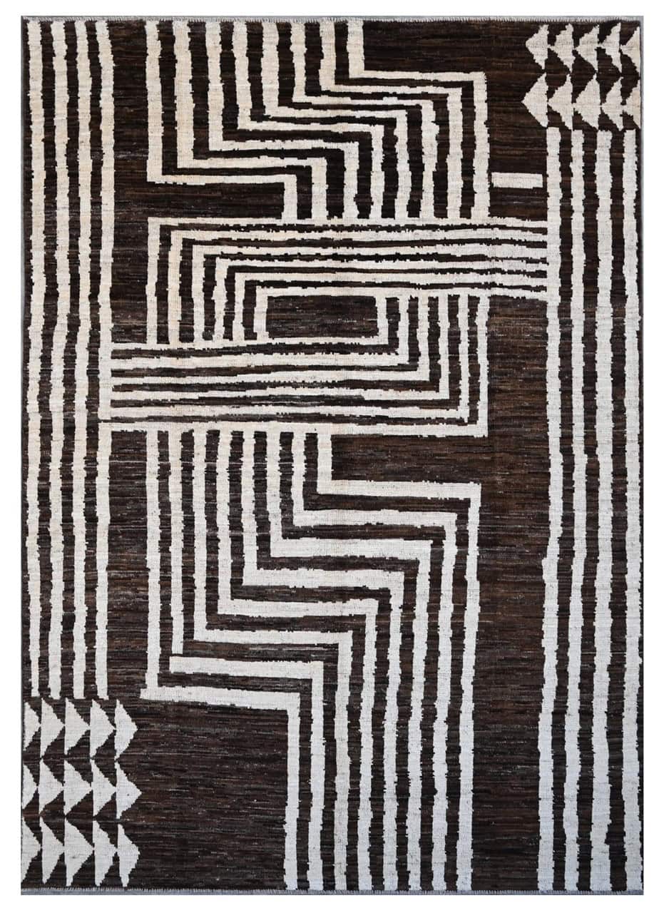 Taimany - Multicolor Tribal Wool Rug - Hand-Knotted 294x201cm