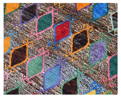Taimany - Tappeto Tribale in Lana Multicolore - Fatto a Mano 190x115cm - CarpetLiving