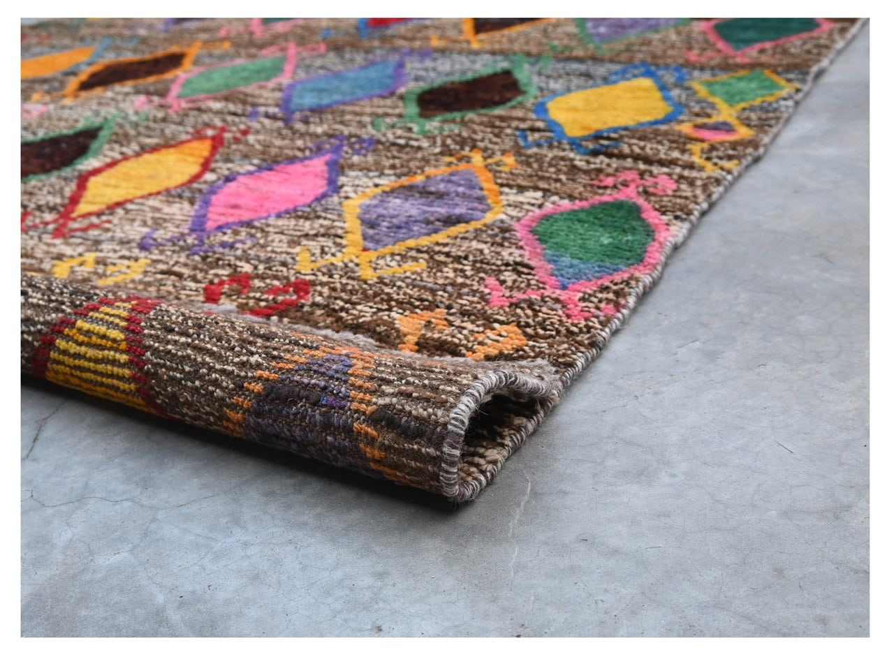 Taimany - Multicolor Tribal Wool Rug - Hand-Knotted 190x115cm