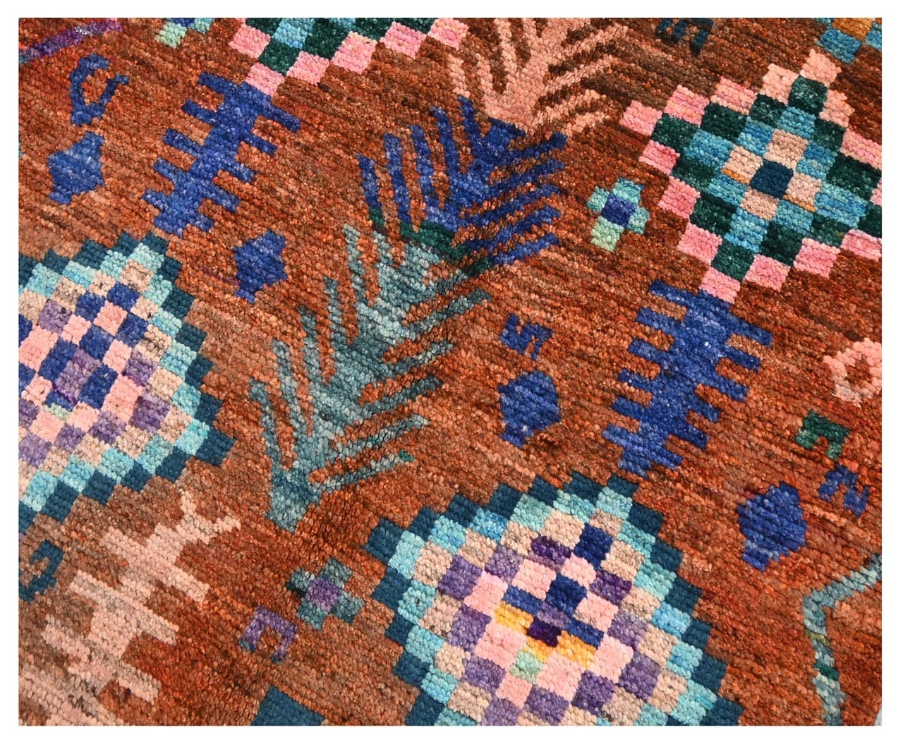 Taimany - Multicolor Tribal Wool Rug - Hand-Knotted 136x90cm