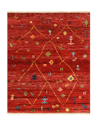 Tappeto stile berbero tribale, fatto a mano 189x164cm